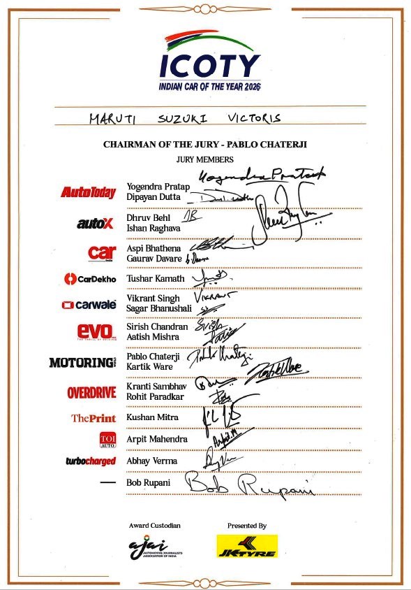 ICOTY (Indian Car of The Year) 2026